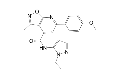 isoxazolo[5,4-b]pyridine-4-carboxamide, N-(1-ethyl-1H-pyrazol-5-yl)-6-(4-methoxyphenyl)-3-methyl-