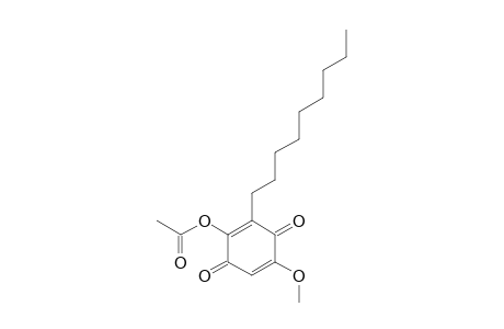 2-ACETOXY-5-METHOXY-3-(NON-1-YL)-BENZO-1,4-QUINONE