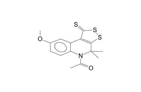 1H-[1,2]dithiolo[3,4-c]quinoline-1-thione, 5-acetyl-4,5-dihydro-8-methoxy-4,4-dimethyl-