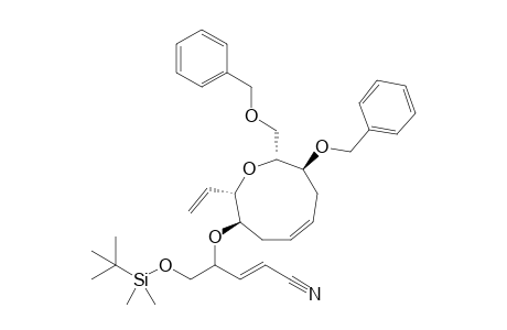 (E)-4-[[(2S,3R,5Z,8S,9R)-8-benzoxy-9-(benzoxymethyl)-2-vinyl-2,3,4,7,8,9-hexahydrooxonin-3-yl]oxy]-5-[tert-butyl(dimethyl)silyl]oxy-pent-2-enenitrile