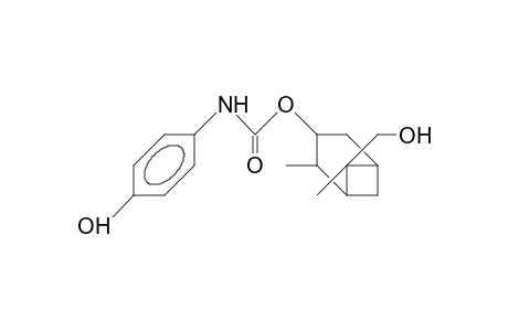 N-(4-Hydroxy-phenyl)-carbamic acid, exo-8-hydroxy-3-pinanyl ester
