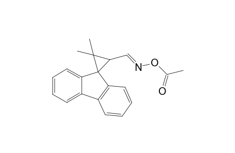Spiro[N-Acetoxy-2,2-dimethylcyclopropane-1,9'-fluorene-3-carboxaldehyde]