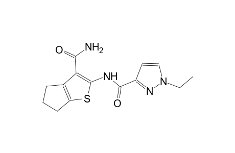N-[3-(aminocarbonyl)-5,6-dihydro-4H-cyclopenta[b]thien-2-yl]-1-ethyl-1H-pyrazole-3-carboxamide