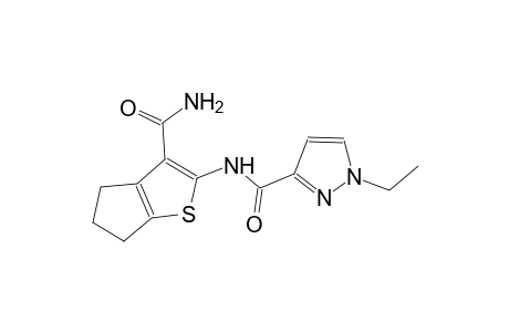 N-[3-(aminocarbonyl)-5,6-dihydro-4H-cyclopenta[b]thien-2-yl]-1-ethyl-1H-pyrazole-3-carboxamide