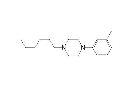 1-Hexyl-4-(3-methylphenyl)piperazine