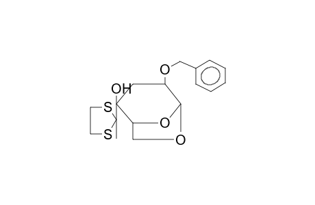 1,6-ANHYDRO-2-O-BENZYL-3-DEOXY-4C-(2'-METHYL-1',3'-DITHIAN-2'-YL)-BETA-D-RIBOHEXOPYRANOSE
