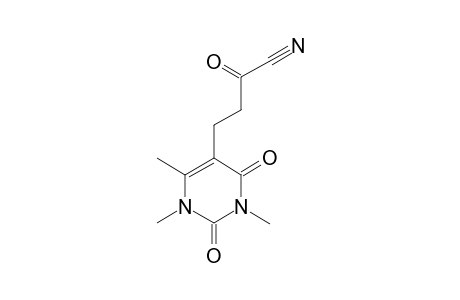 2-OXO-4-(1,2,3,4-TETRAHYDRO-1,3,6-TRIMETHYL-2,4-DIOXOPYRIMIDIN-5-YL)-BUTANENITRILE