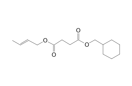 Succinic acid, cyclohexylmethyl but-2-en-1-yl ester