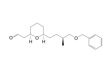 2-[(2R,6S)-6-[(3S)-4-(benzyloxy)-3-methyl-butyl]tetrahydropyran-2-yl]acetaldehyde