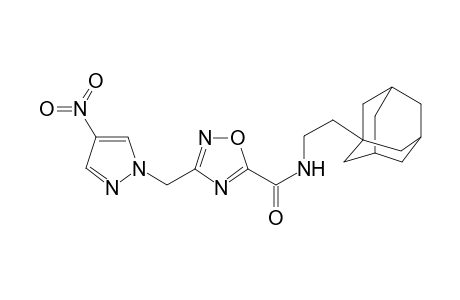 1,2,4-Oxadiazole-5-carboxamide, 3-[(4-nitro-1H-pyrazol-1-yl)methyl]-N-(2-tricyclo[3.3.1.1(3,7)]dec-1-ylethyl)-
