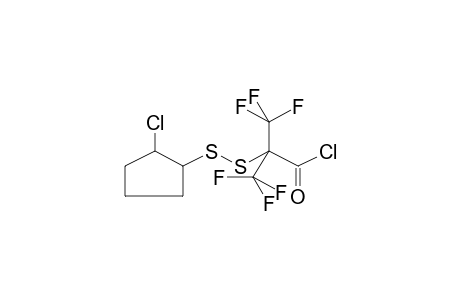 2-CHLOROCYCLOPENTYL-1-CHLOROCARBONYLHEXAFLUOROISOPROPYLDISULPHIDE