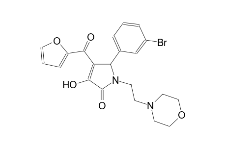 5-(3-bromophenyl)-4-(2-furoyl)-3-hydroxy-1-[2-(4-morpholinyl)ethyl]-1,5-dihydro-2H-pyrrol-2-one