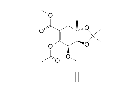 (3R,4S,5S)-METHYL-2-ACETOXY-4,5-ISOPROPYLIDENE-DIOXY-5-METHYL-3-[(PROP-2-YNYL)-OXY]-CYCLOHEX-1-ENE-1-CARBOXYLATE