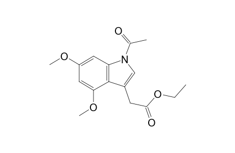 2-(1-acetyl-4,6-dimethoxy-3-indolyl)acetic acid ethyl ester