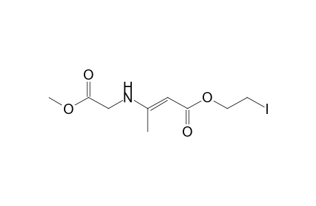 3-(Methoxycarbonylmethylamino)but-2-enoic acid, 2-iodoethyl ester