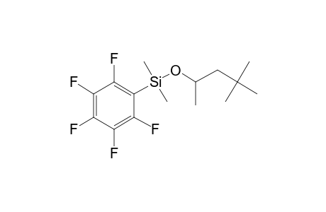 4,4-Dimethylpentan-2-ol, dimethylpentafluorophenylsilyl ether