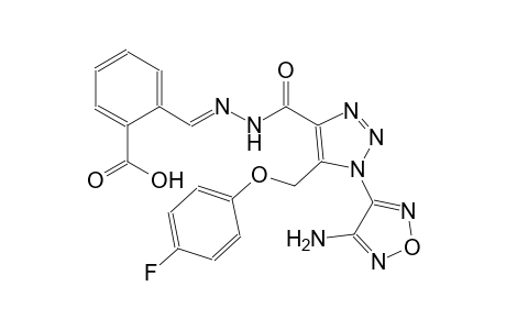 2-{(E)-[({1-(4-amino-1,2,5-oxadiazol-3-yl)-5-[(4-fluorophenoxy)methyl]-1H-1,2,3-triazol-4-yl}carbonyl)hydrazono]methyl}benzoic acid
