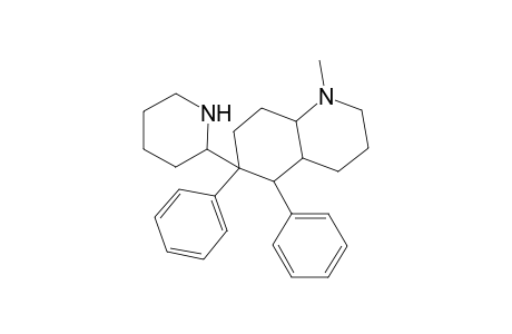Quinoline, decahydro-1-methyl-5,6-diphenyl-6-(2-piperidyl)-