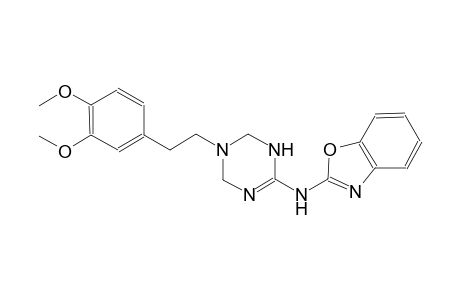 N-{5-[2-(3,4-dimethoxyphenyl)ethyl]-1,4,5,6-tetrahydro-1,3,5-triazin-2-yl}-1,3-benzoxazol-2-amine