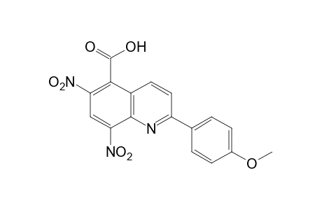 6,8-dinitro-2-(p-methoxyphenyl)cinchoninic acid