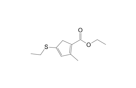 Ethyl 4-ethylthio-2-methylcyclopenta-1,3-diene-1-carboxylate