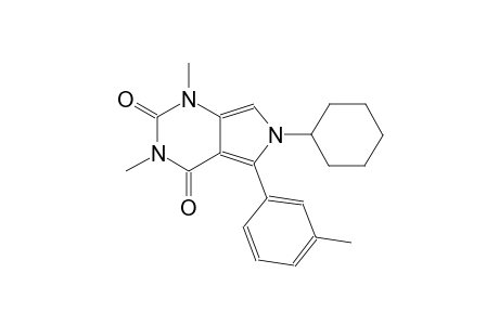 6-cyclohexyl-1,3-dimethyl-5-(3-methylphenyl)-1H-pyrrolo[3,4-d]pyrimidine-2,4(3H,6H)-dione