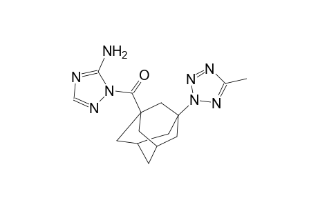 1-{[3-(5-methyl-2H-tetraazol-2-yl)-1-adamantyl]carbonyl}-1H-1,2,4-triazol-5-amine