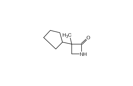 (-)-3-cyclopentyl-3-methyl-2-azetidinone