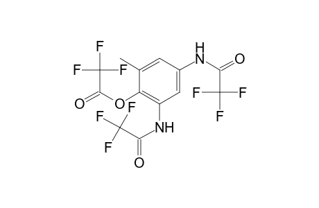 Acetic acid, 2,2,2-trifluoro-, 2-methyl-4,6-bis[(2,2,2-trifluoroacetyl)amino]phenyl ester