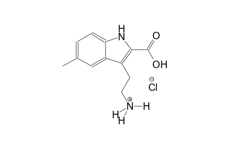 1H-indole-3-ethanaminium, 2-carboxy-5-methyl-, chloride