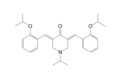 (3E,5E)-3,5-bis(2-isopropoxybenzylidene)-1-isopropyl-4-piperidinone