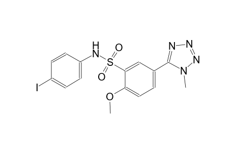 benzenesulfonamide, N-(4-iodophenyl)-2-methoxy-5-(1-methyl-1H-tetrazol-5-yl)-
