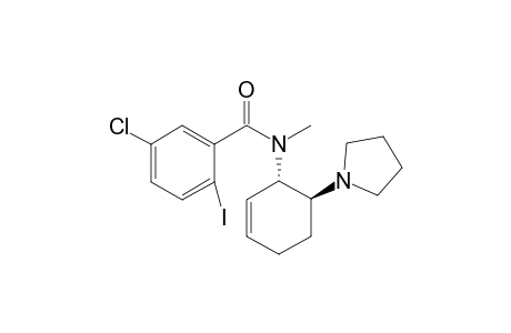 5-Chloro-2-iodo-N-methyl-N-((1S,6S)-6-pyrrolidin-1-yl-cyclohex-2-enyl)-benzamide