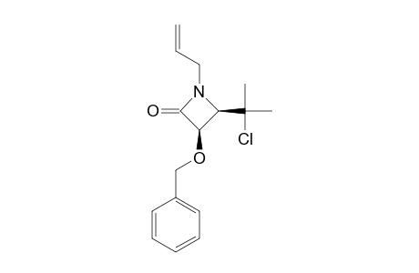 CIS-1-ALLYL-3-BENZYLOXY-4-[(1-CHLORO-1-METHYL)-ETHYL]-AZETIDIN-2-ONE