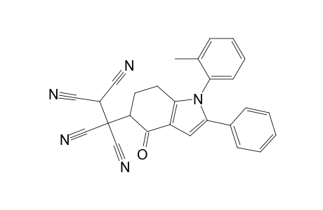 5-(1,1,2,2-Tetracyanoethyl)-1-(2-methylphenyl)-2-phenyl-4-oxo-4,5,6,7-tetrahydroindole