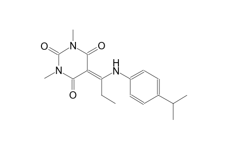 5-[1-(4-isopropylanilino)propylidene]-1,3-dimethyl-2,4,6(1H,3H,5H)-pyrimidinetrione