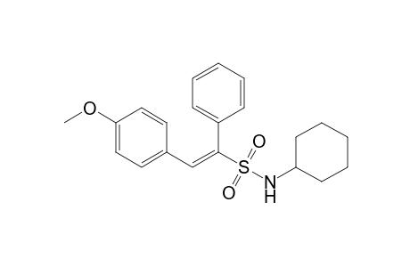 (E)-N-Cyclohexyl-2-(4-methoxyphenyl)-1-phenylvinylsulfonamide