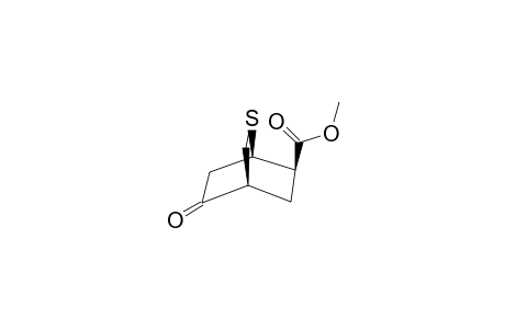 (1R*,4S*,6R*)-2-THIABICYCLO-[2.2.2]-OCTAN-8-ONE-6-CARBOXYLIC-ACID-METHYLESTER