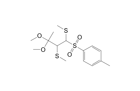 3,4-bis(methylthio)-4-tosylbutan-2-one dimethyl ketal