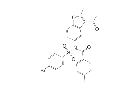 benzenesulfonamide, N-(3-acetyl-2-methyl-5-benzofuranyl)-4-bromo-N-(4-methylbenzoyl)-