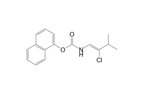 Carbamic acid, (2-chloro-3-methyl-1-butenyl)-, 1-naphthalenyl ester