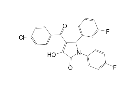 4-(4-chlorobenzoyl)-5-(3-fluorophenyl)-1-(4-fluorophenyl)-3-hydroxy-1,5-dihydro-2H-pyrrol-2-one