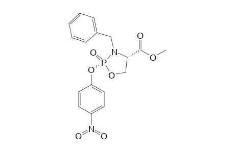 METHYL-(2S,4S)-2-(4-NITROPHENOXY)-2-OXO-3-BENZYL-1,3,2-OXAZAPHOSPHOLIDINE-4-CARBOXYLATE