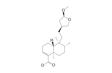 13-EPI-15,16-EPOXY-15-ALPHA-METHOXY-ENT-CLEROD-3-EN-18-OIC_ACID