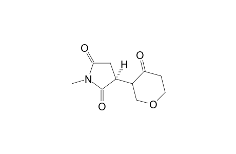 (3S)-1-methyl-3-(4-oxotetrahydro-2H-pyran-3-yl)pyrrolidine-2,5-dione