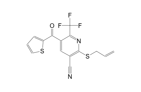 3-pyridinecarbonitrile, 2-(2-propenylthio)-5-(2-thienylcarbonyl)-6-(trifluoromethyl)-