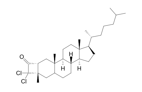 3a,3a-Dichloro-2.alpha.,3.alpha.-ethano-3.beta.-methylcholestan-2a-one