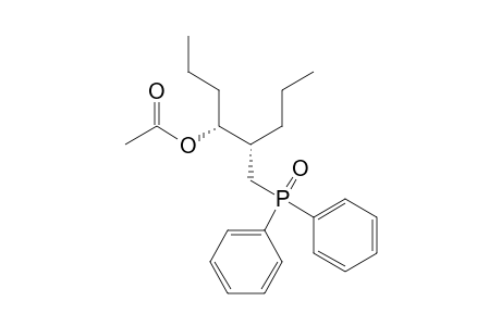 (2S,3R)-1-Diphenylphosphinoyl-2-propylhexan-3-yl acetate
