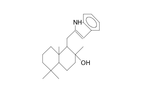 2-Hydroxy-1-(1H-indol-2-yl-methyl)-2,5,5,8a-tetramethyl-decahydro-naphthalene