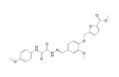 methyl 5-{[2-methoxy-4-((E)-{[(4-methoxyanilino)(oxo)acetyl]hydrazono}methyl)phenoxy]methyl}-2-furoate